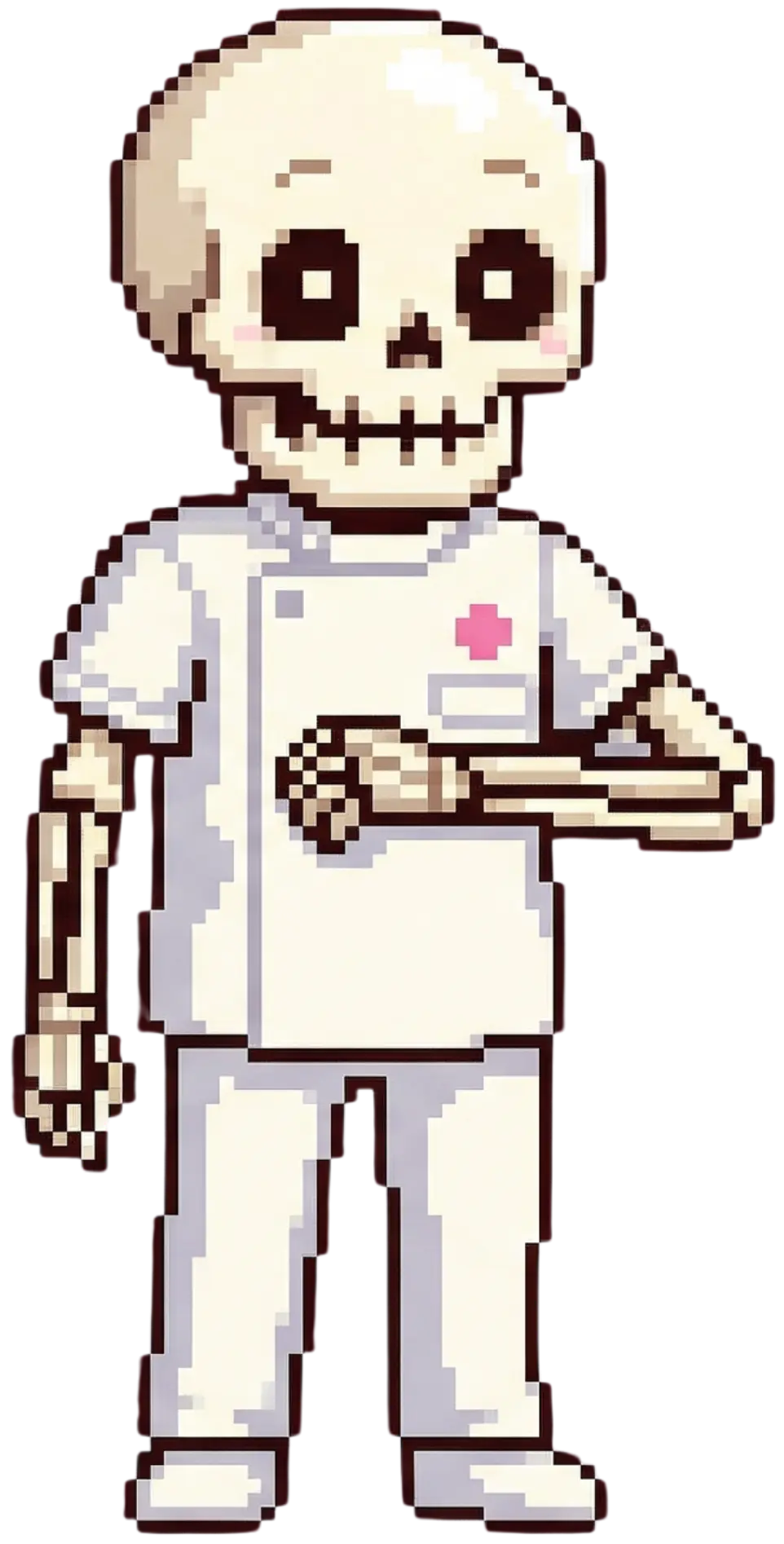 診察するスケルトン